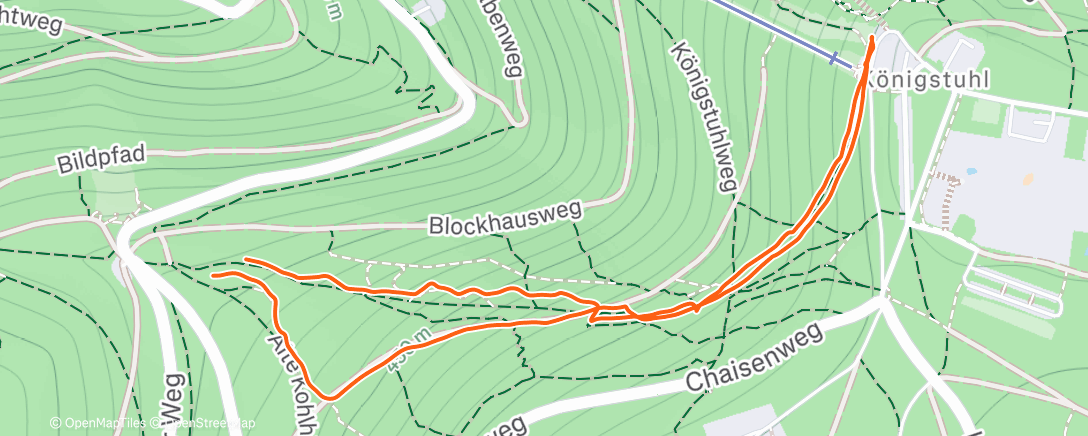 Map of the activity, Frosti Tragewanderung