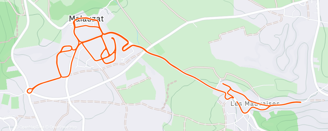 Map of the activity, Street