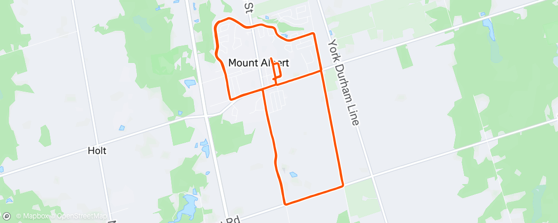 Map of the activity, Morning Run