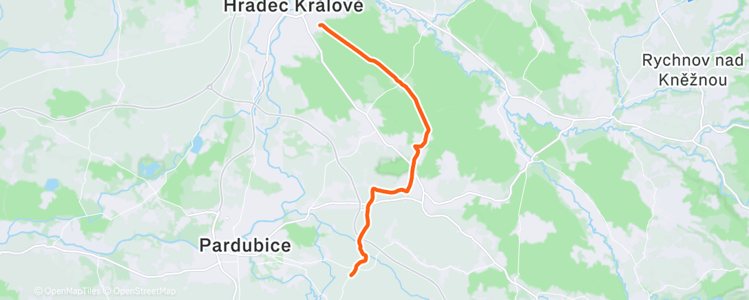 Map of the activity, Morning Ride