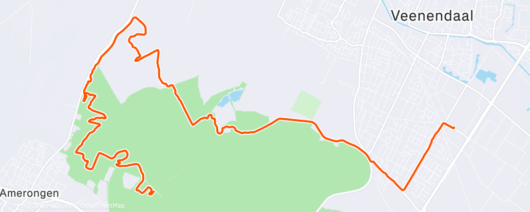 Map of the activity, MTB with the boys!