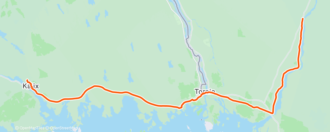 Map of the activity, Sortie vélo le matin