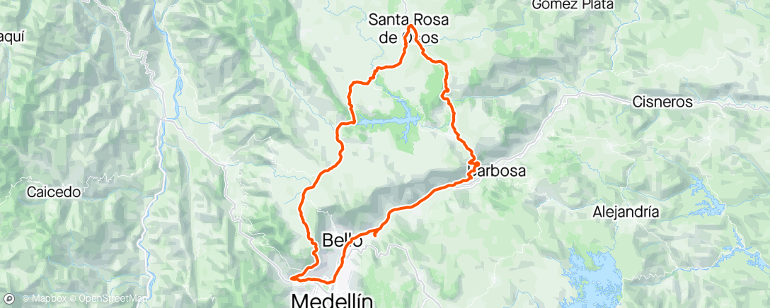 Map of the activity, Vuelta al marrano