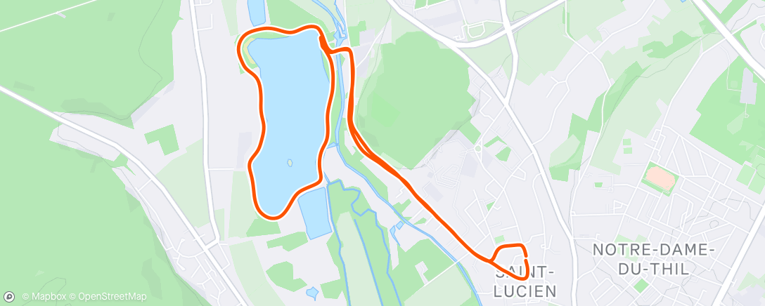 Map of the activity, On pousse un peu sur un plan d'eau tout propre 🤩