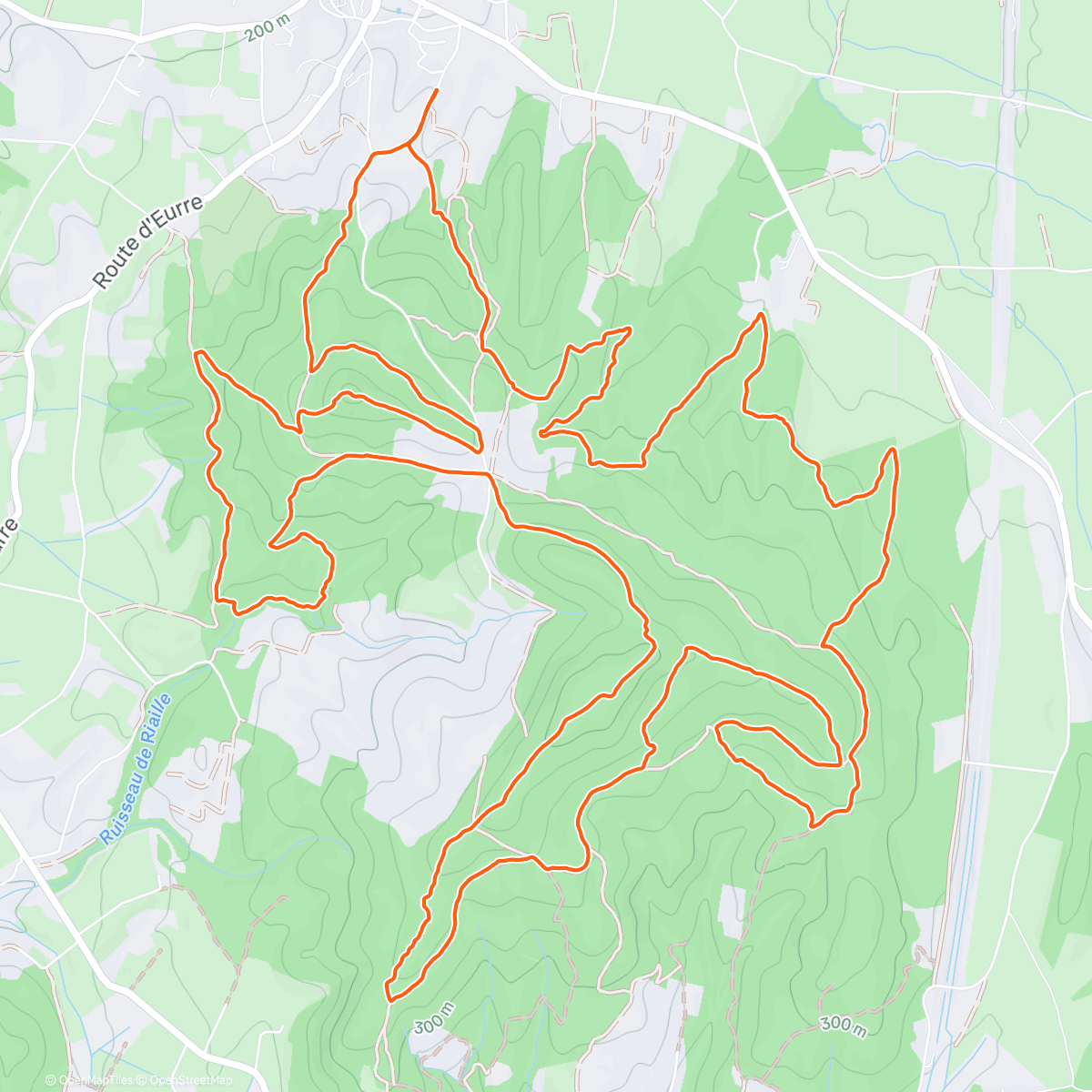Map of the activity, Foulées upiennes