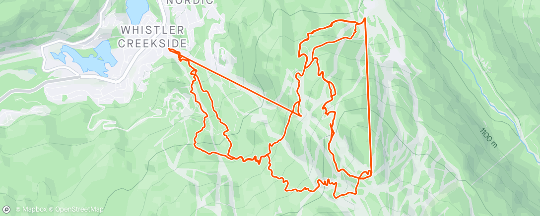 Map of the activity, Whistler D5