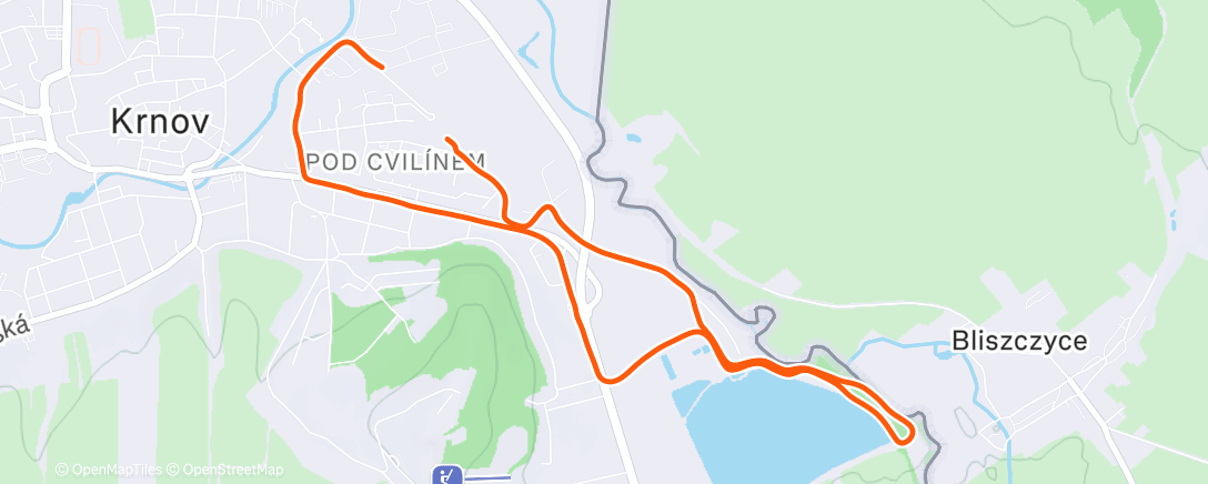 Map of the activity, Morning Run