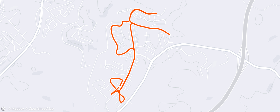 Map of the activity, Morning Run