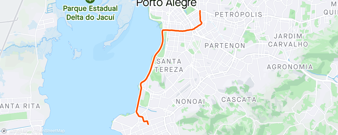 Mapa de la actividad (Corrida matinal)