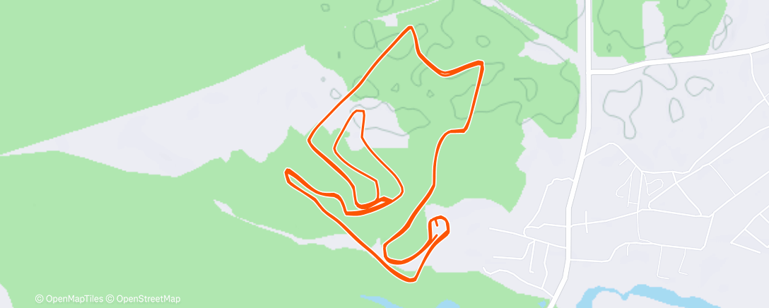 Map of the activity, Дневной забег