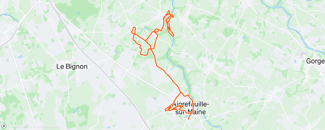 Map of the activity, Afternoon Mountain Bike Ride