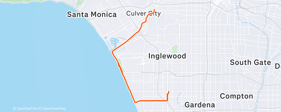 Map of the activity, Chasing sunsets is even better on two wheels.