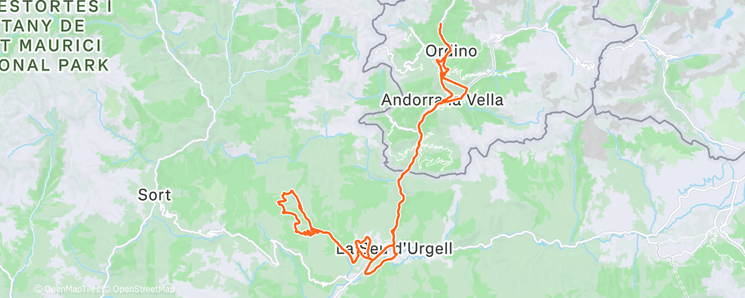 Map of the activity, Morning Ride