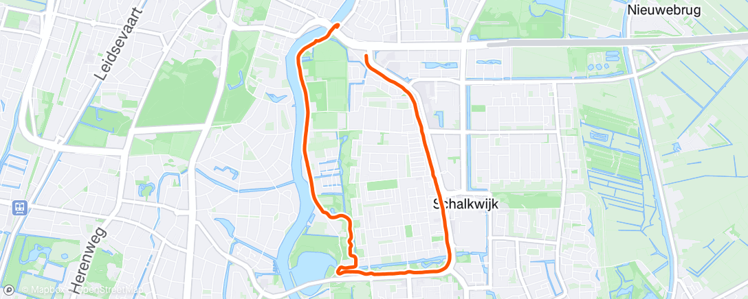 Map of the activity, Morning Run