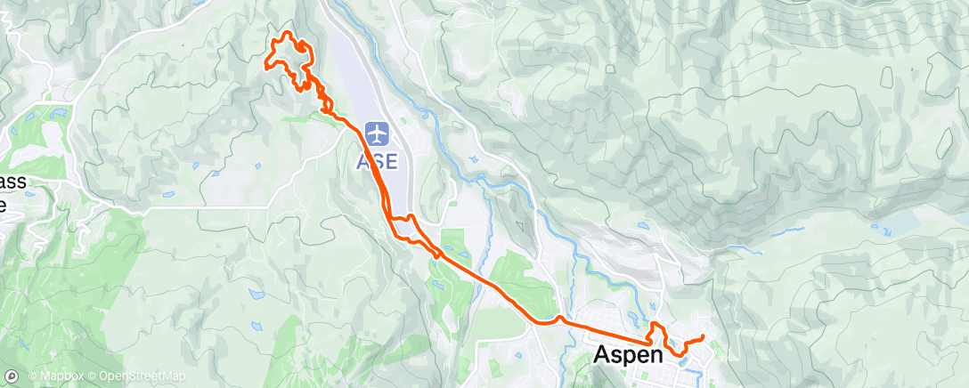 Map of the activity, Morning Mountain Bike Ride