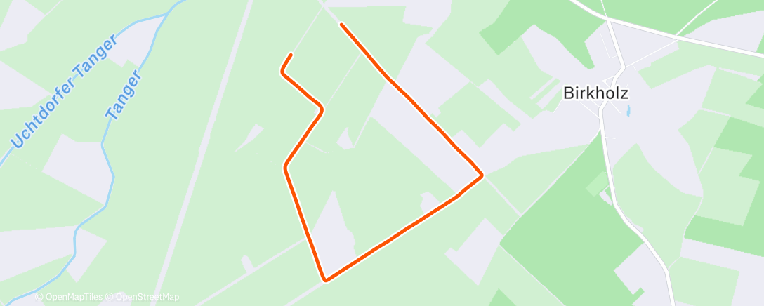 Map of the activity, Lauf am Nachmittag
