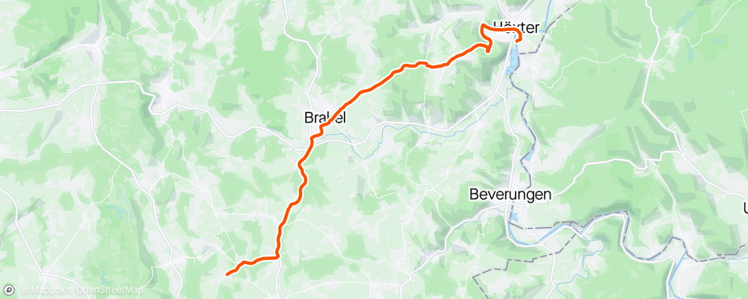 Map of the activity, HX Kajak zurück/Pace