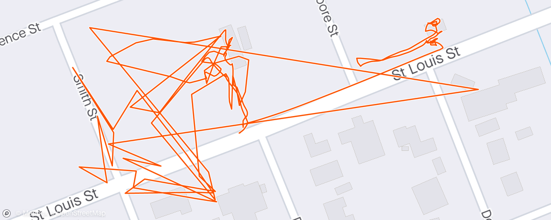 Map of the activity, Afternoon Walk w a couple geocache