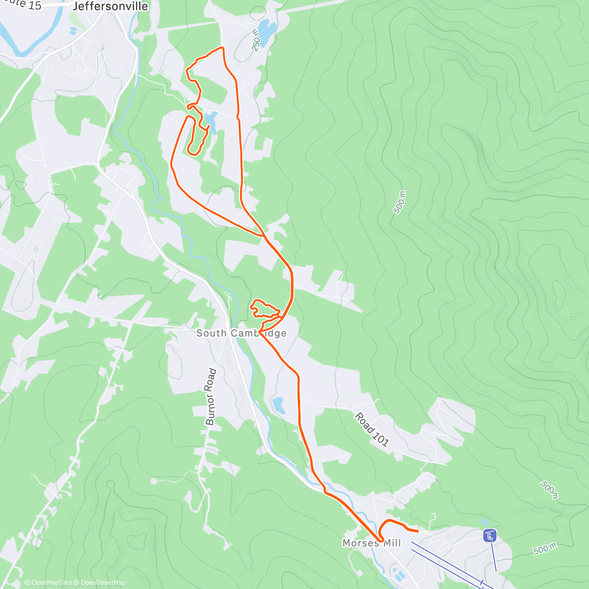Mapa de la actividad, Vermont 😍
