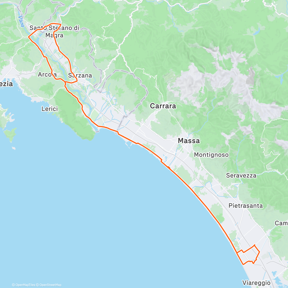 Mappa dell'attività Giretto in compagnia