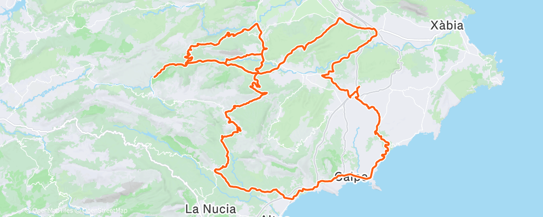 Map of the activity, J7, aquabike numéro 2 😮 🌧️