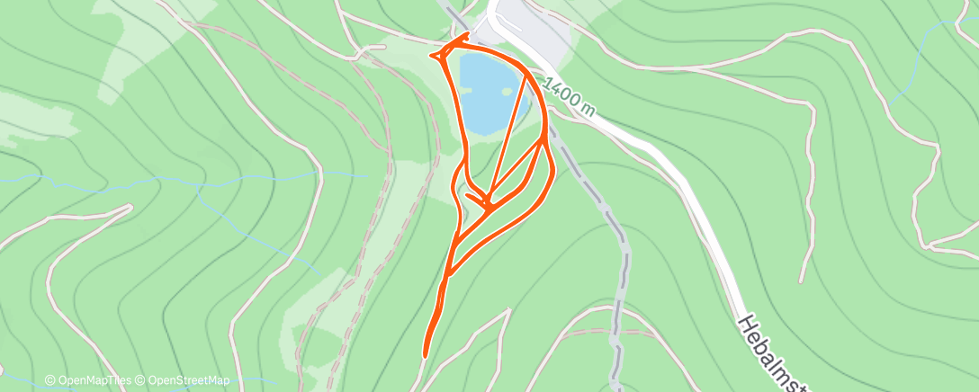 Map of the activity, Ski Nordisch am Morgen