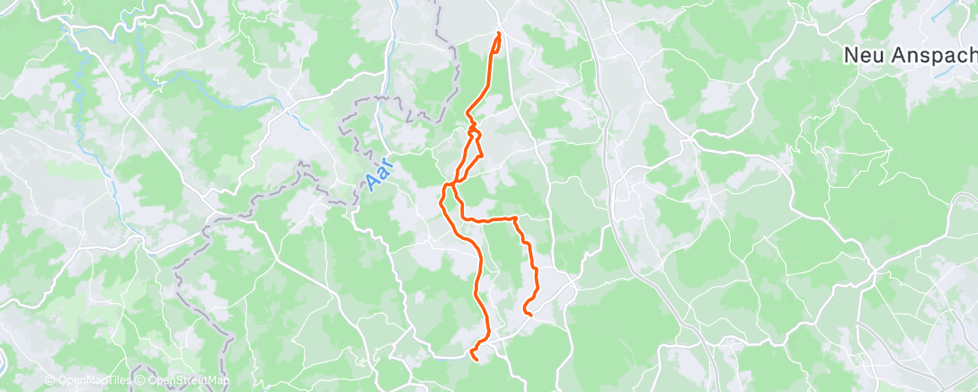 Mapa de la actividad (Lunch Gravel Ride)