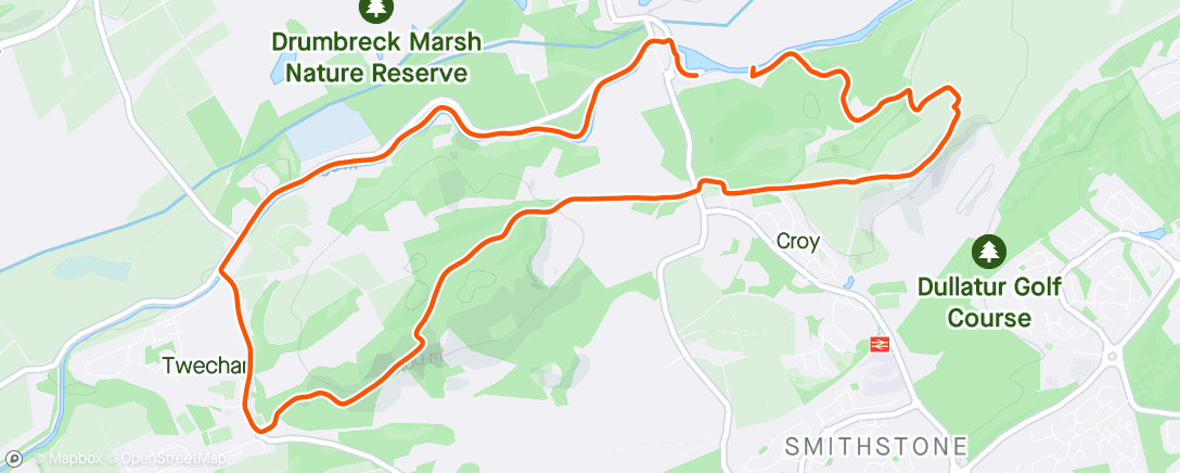 Mapa da atividade, Barr hill & Croy hill