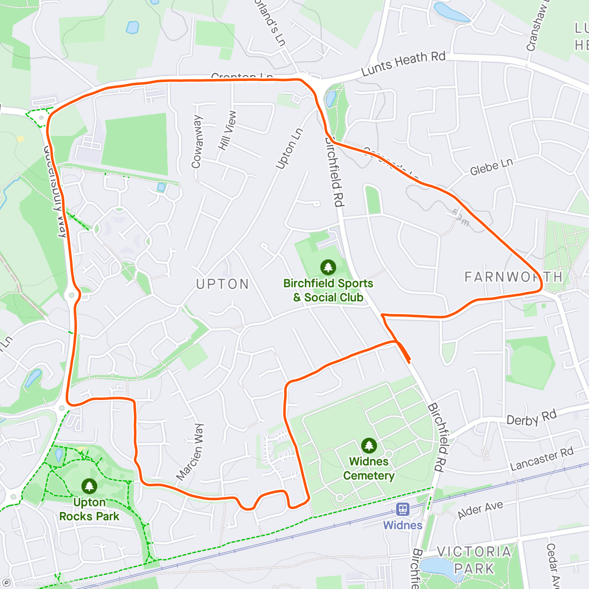 Map of the activity, Early morning gang
