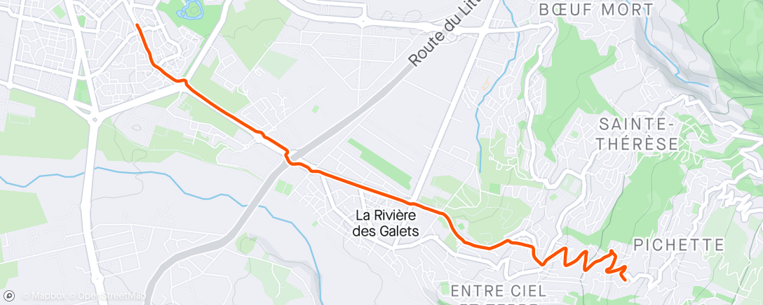 Map of the activity, Sortie en vélo électrique dans l'après-midi