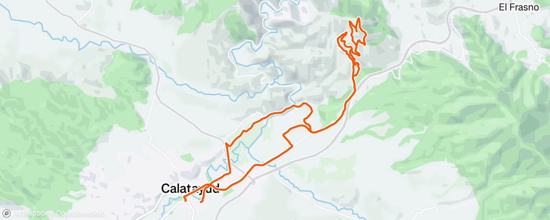 Map of the activity, La Cocha