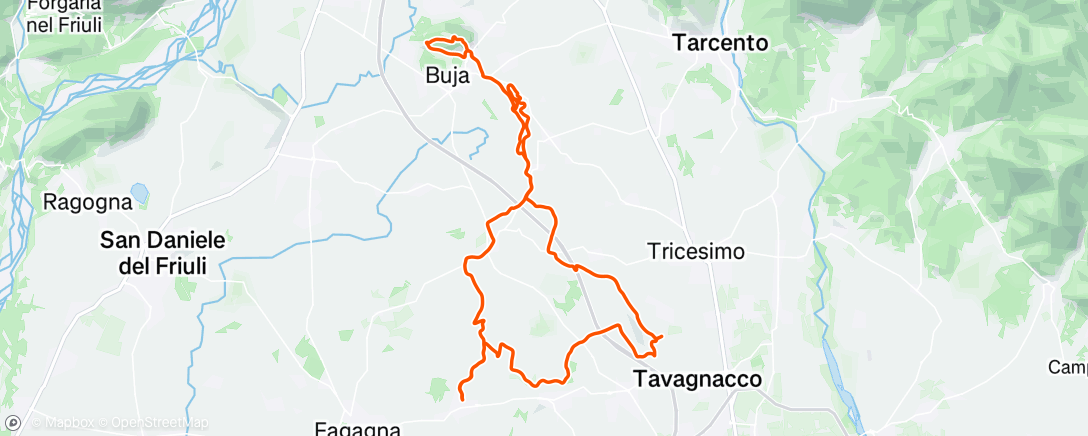 Map of the activity, Morning Mountain Bike Ride