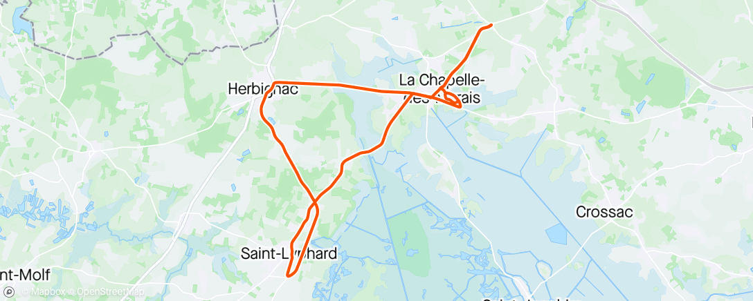Map of the activity, Sortie vélo dans l'après-midi 🥶💨💨💨🙄🚴‍♂️☁️
