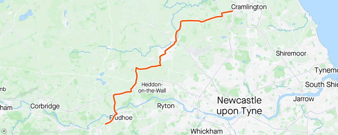 Map of the activity, Afternoon Ride