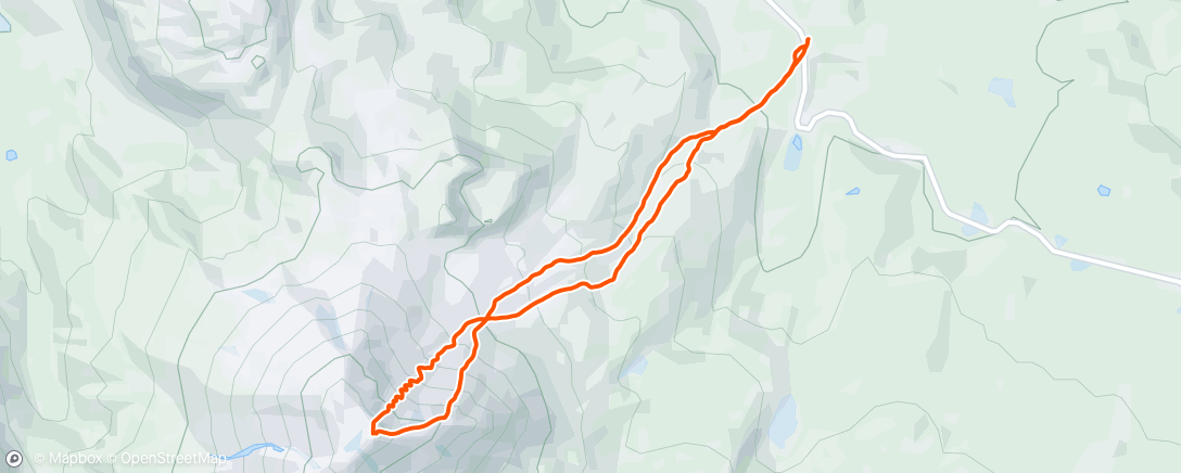 Map of the activity, Volcano skiing