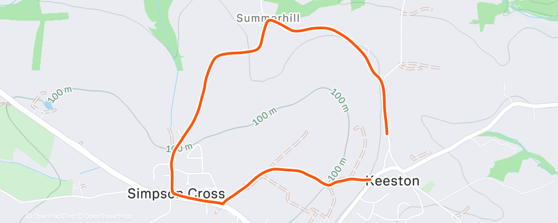 Map of the activity, Quick round. Very icy so took it steady.