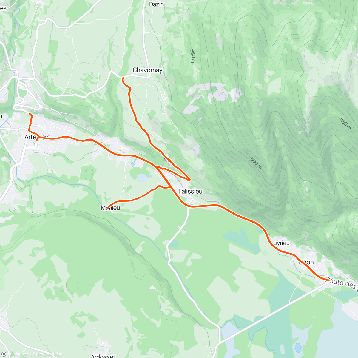 Map of the activity, Post travel