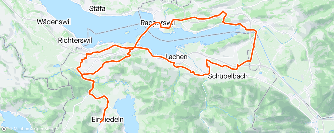 Map of the activity, RR Obersee und Frühligsusstellig Velo Wildhaber