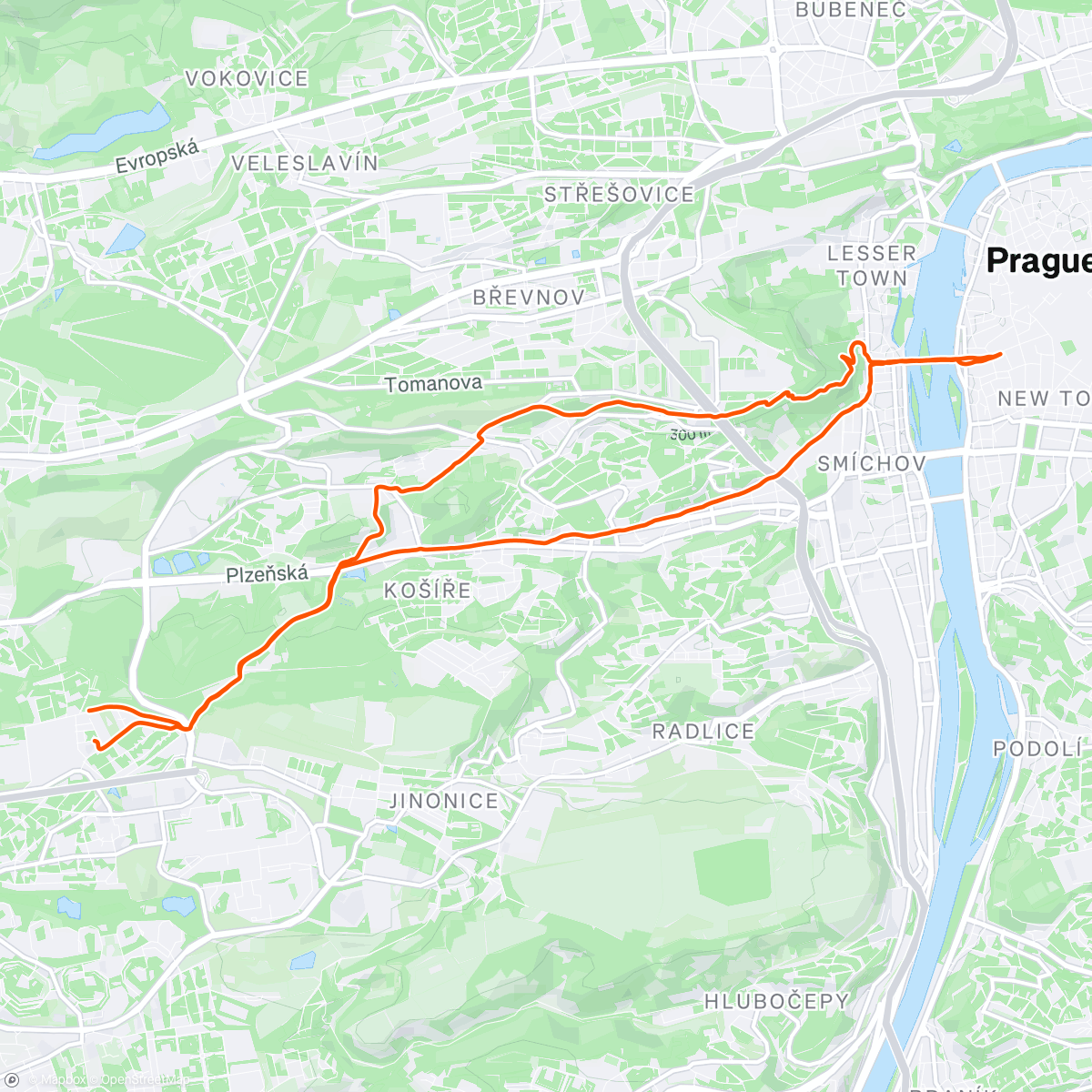 Map of the activity, Pořád Samet