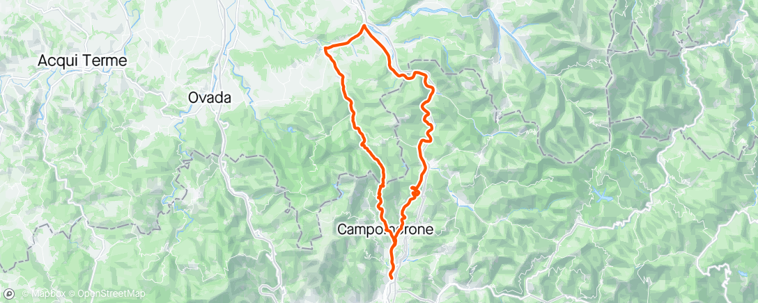 Map of the activity, Giro di Gavi