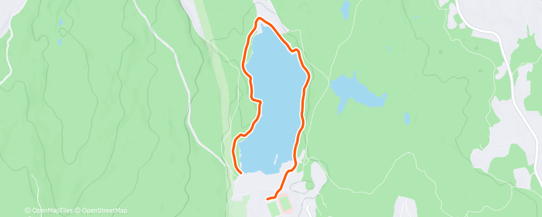 Map of the activity, Evening Walk