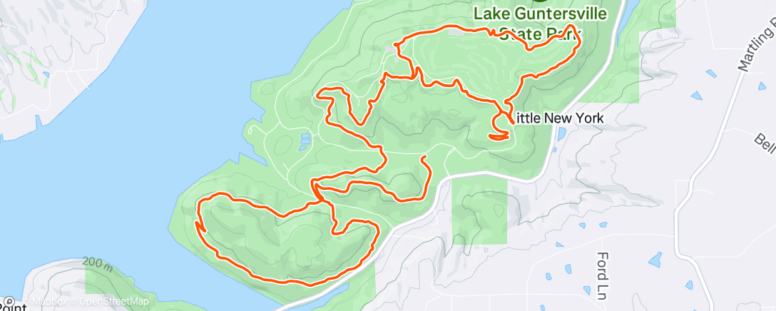 「Morning E-Mountain Bike Ride」活動的地圖