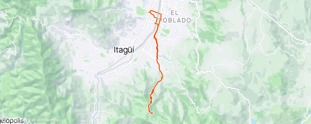 Map of the activity, Vuelta en bicicleta eléctrica matutina