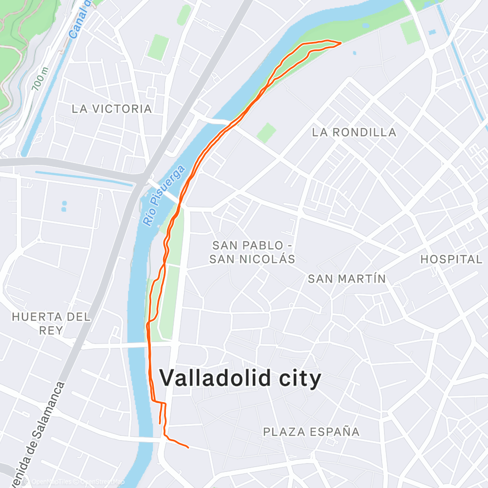 Map of the activity