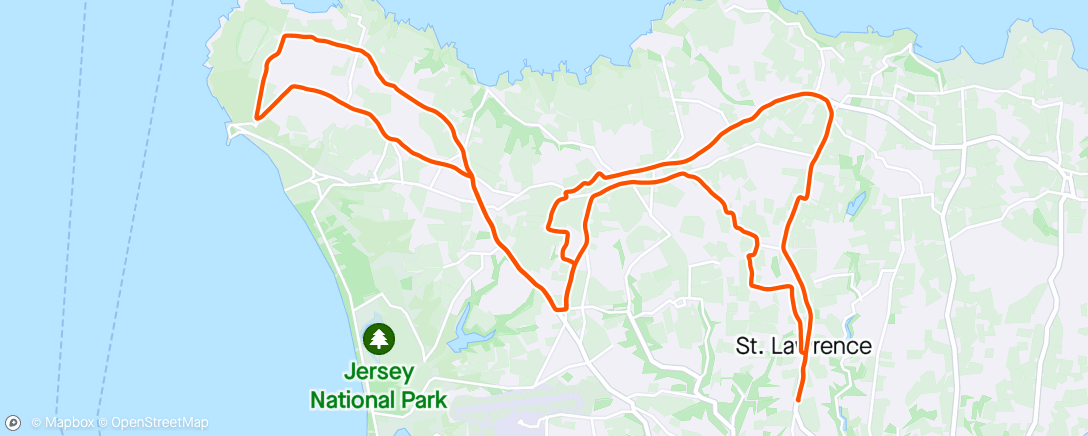 Map of the activity, Easy Recovery Ride.