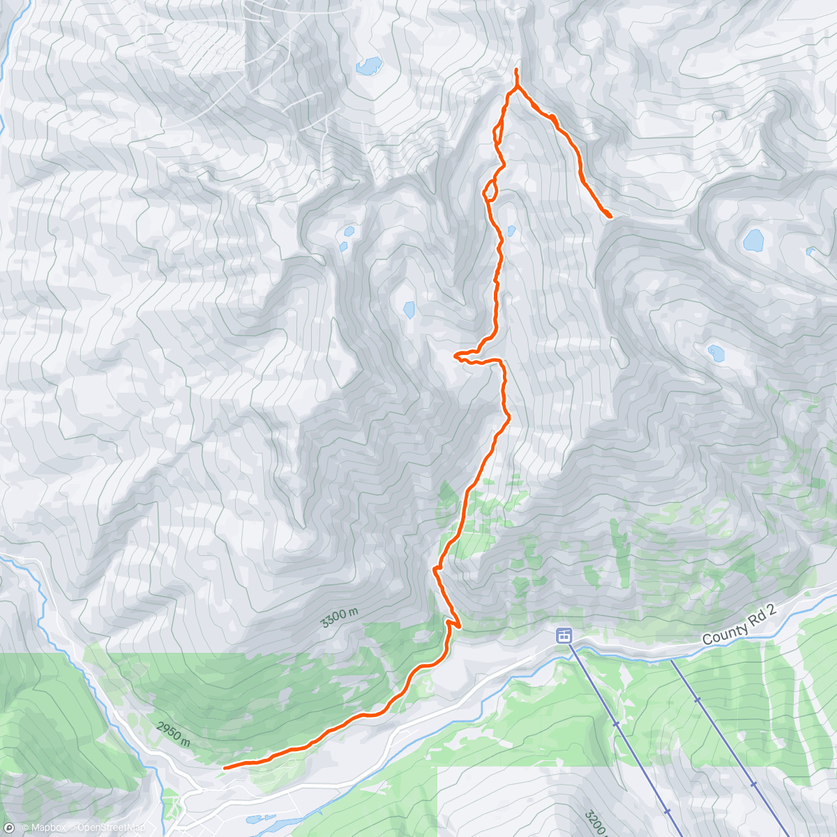 Map of the activity, tower