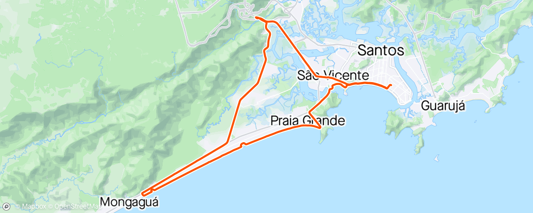 Map of the activity, Mongaguá Spd