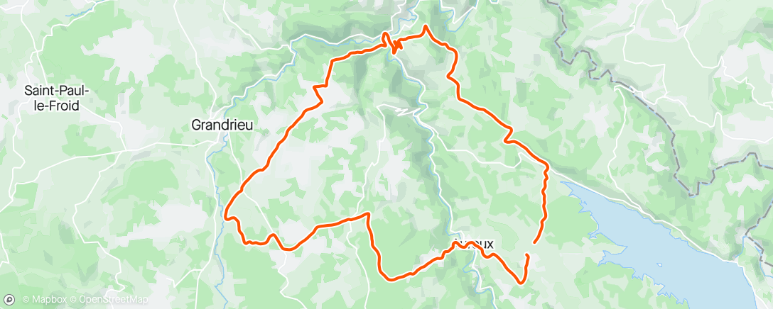 Map of the activity, Sortie avec le padré , costaud l'aval florensac 😱❤️