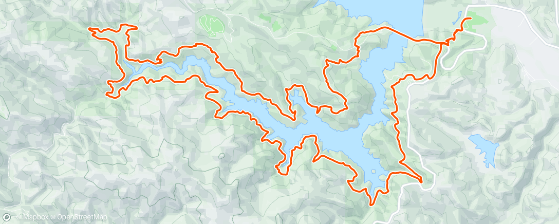 Map of the activity, Lake Sonoma Marathon ⭐⭐⭐⭐