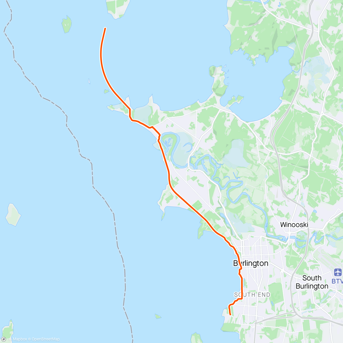 Map of the activity, Afternoon Ride